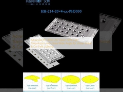 Усовершенствованный ПК 3030 светодиодная оптика 92% световой передачи антиотблески широкий угол для городского уличного и парковочного освещения