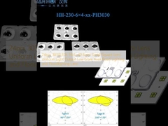 24 шт. 3030LED 59,6×49,6 мм Маленький квадратный объектив Однородная выходная мощность низкой освещенности Дорожное освещение