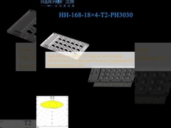 Высокоэффективные 3030 светодиодные оптические линзы прочные 170x100,52 мм УФ-устойчивые