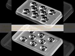 124x75 мм 8 в 1 объектив для 7070LED, 30°/55°/T3M углов луча, высокоэффективный уличный осветительный объектив
