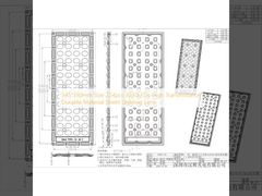 Размер 345*130 мм, 224 светодиода 3030, линза для уличного освещения из прочного материала с высоким коэффициентом пропускания