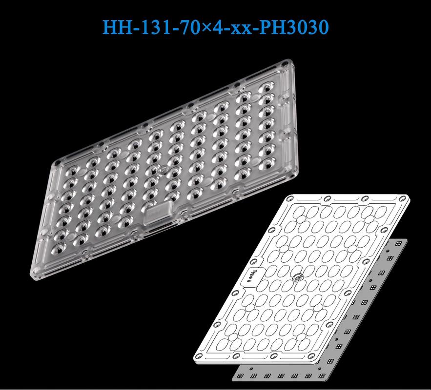 280 Pcs 3030 EDs 283.3*181mm Size Water-resistance High Performance Area Lighting Lens